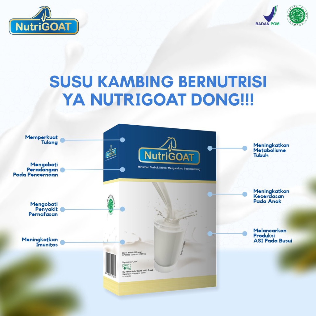 NUTRIGOAT 4 Renceng/ Susu Etawa / Susu Kambing  Etawa 30 GR