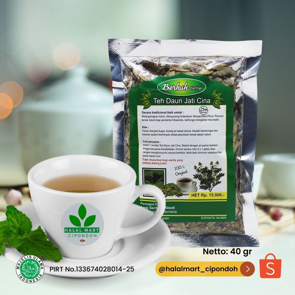 

Teh Daun Jati Cina | Teh Pelangsing 40gr