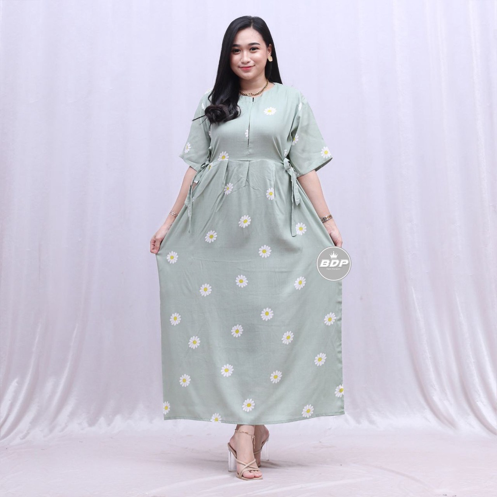 Dianputri - Daster Chibi Panjang Semata kaki Busui Kekinian Non Ruffle Dianputri-devina