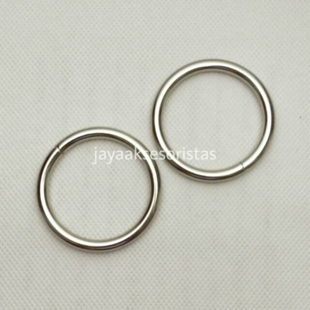 Ring O/bulat tas 5.0 cm nikel murah bandung