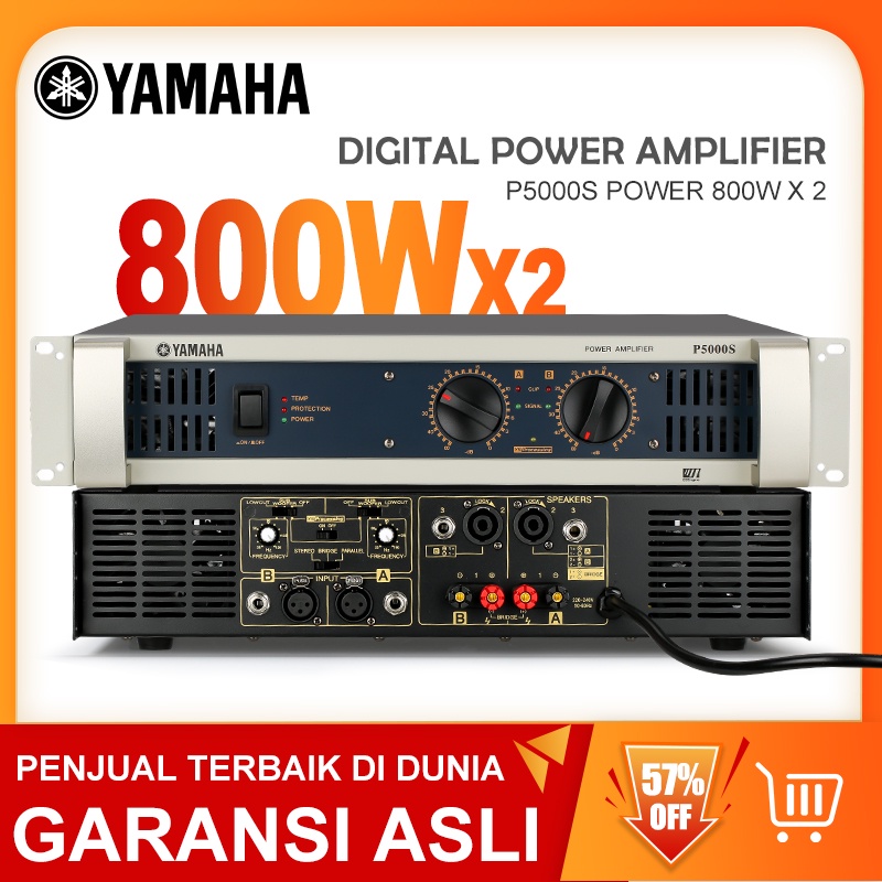 Penguat audio  P5000S Penguat profesional 800W * 2 2 saluran 8 ohm/4 ohm Penggunaan KTV pertunjukan panggung