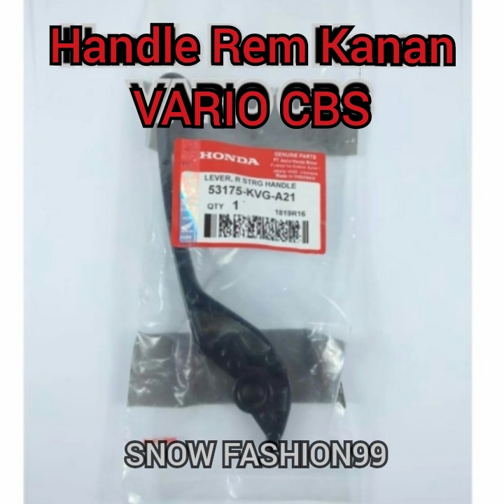 HANDLE REM KANAN VARIO CBS VARIO 110 TECHNO 125,TECHNO 125 LED 150 LED KUALITAS ASLI ORIGINAL