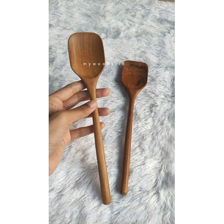 Centong Tepung kayu jati | Sendok Gula Kayu Jati