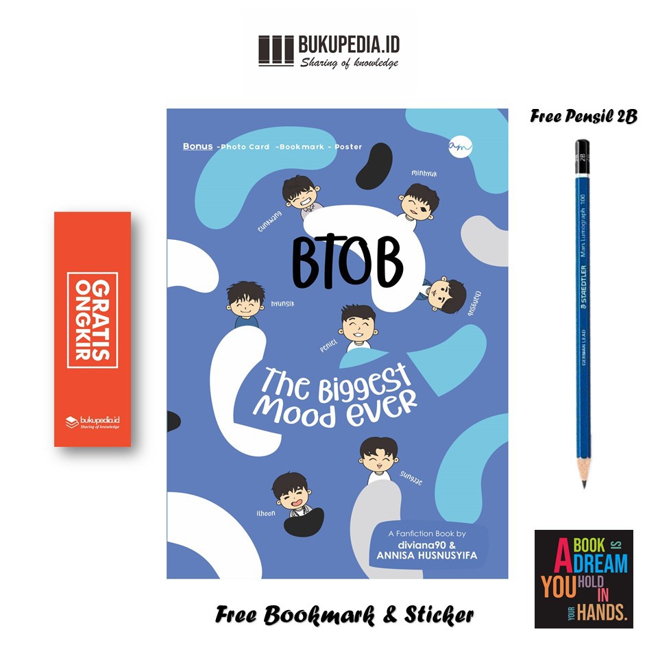 

BUKU PENGEMBANGN DIRI - BTOB: THE BIGGEST MOOD EVER- ARIAMEDIA (BONUS PENCIL 2B, BOOKMARK, STIKER)