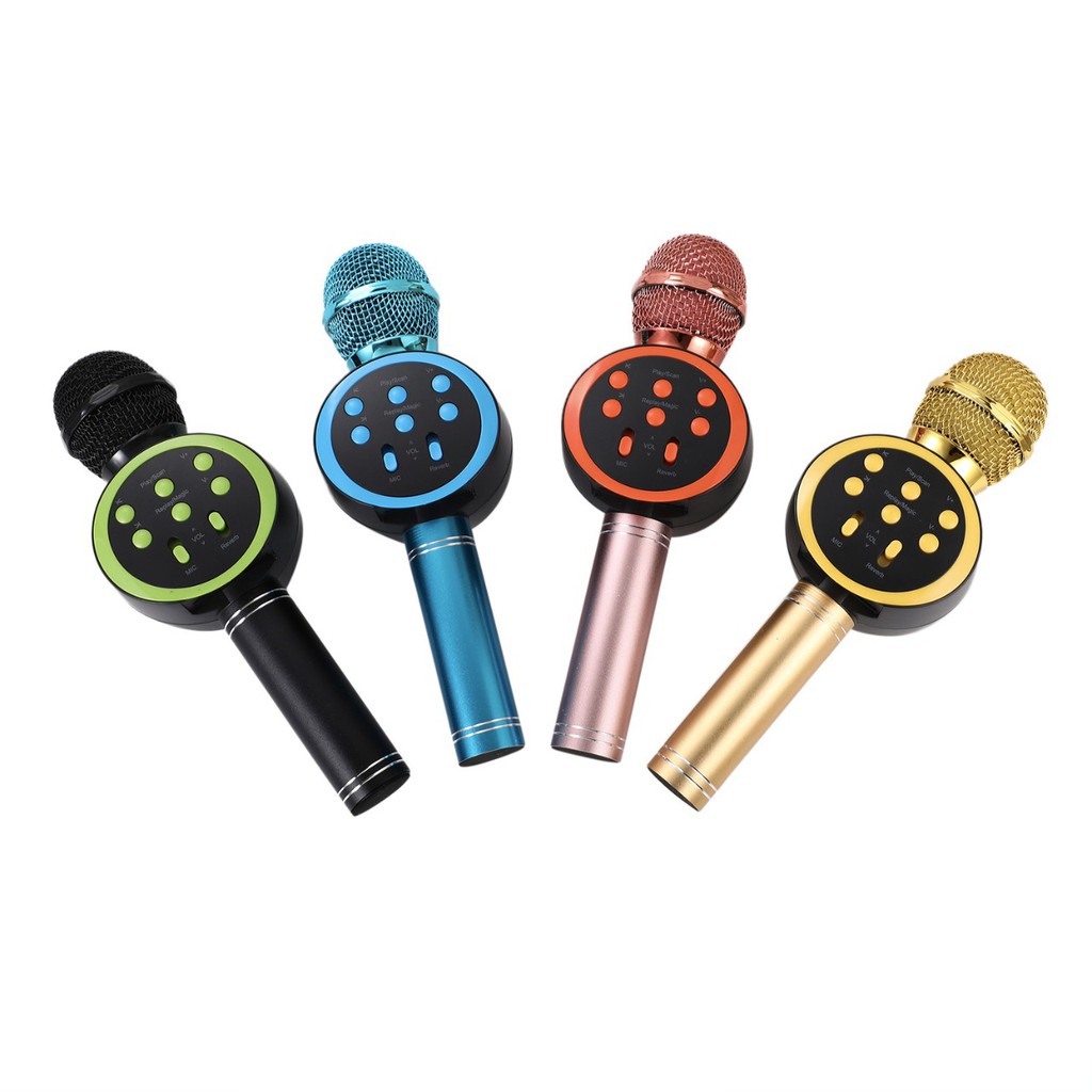 Mic Karaoke WSTER V11 Microphone Bluetooth Mikrofon Wireless HIFI SPEAKER