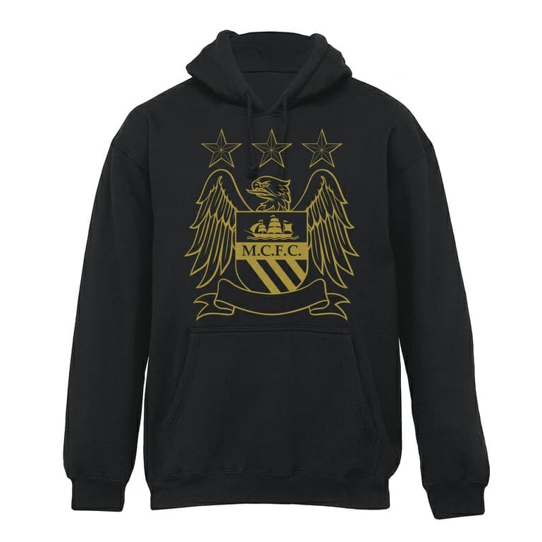 JAKET HOODIE MANCHESTER CITY LOGO SWEATER BOLA