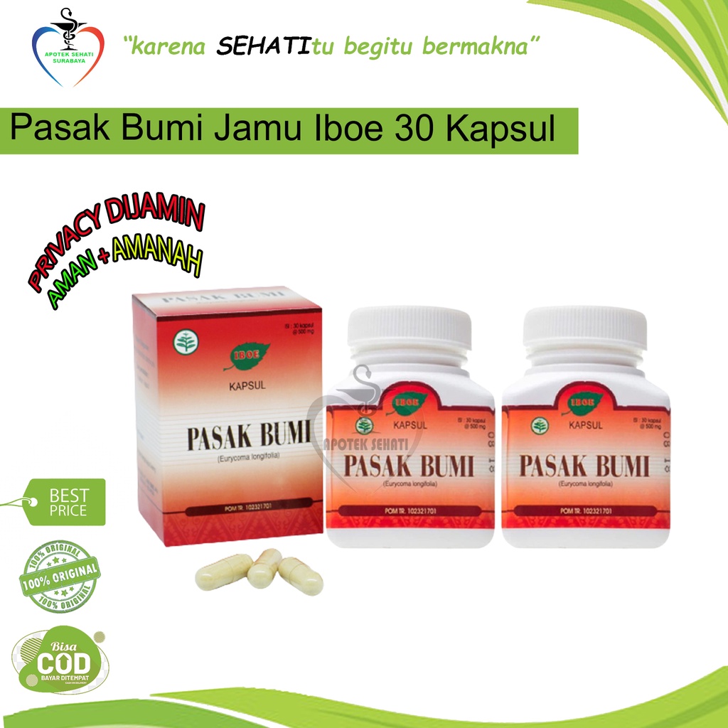 Jamu Iboe Pasak Bumi 30kap Suplemen Stamina Pria