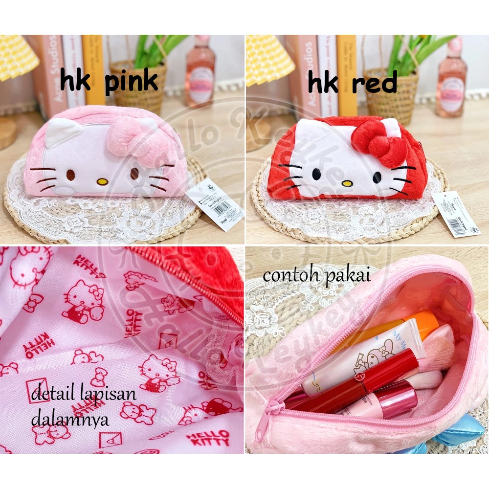 

dompet tempat pensil kosmetik serbaguna hello kitty original sanrio