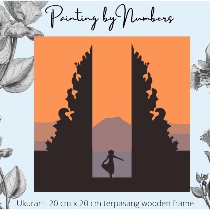 

Diy Painting By Number 20X20Cm Kerajinan Tangan - Putri Bali