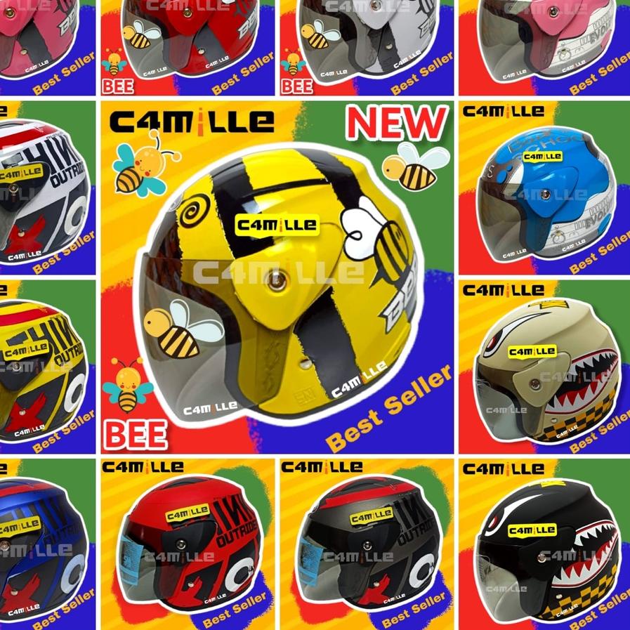 ☁ HELM EVOLUTION MOTIF HALF FACE MODEL GM EVO ➨