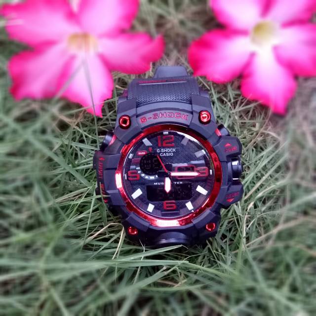Jam pria G-Shock list merah