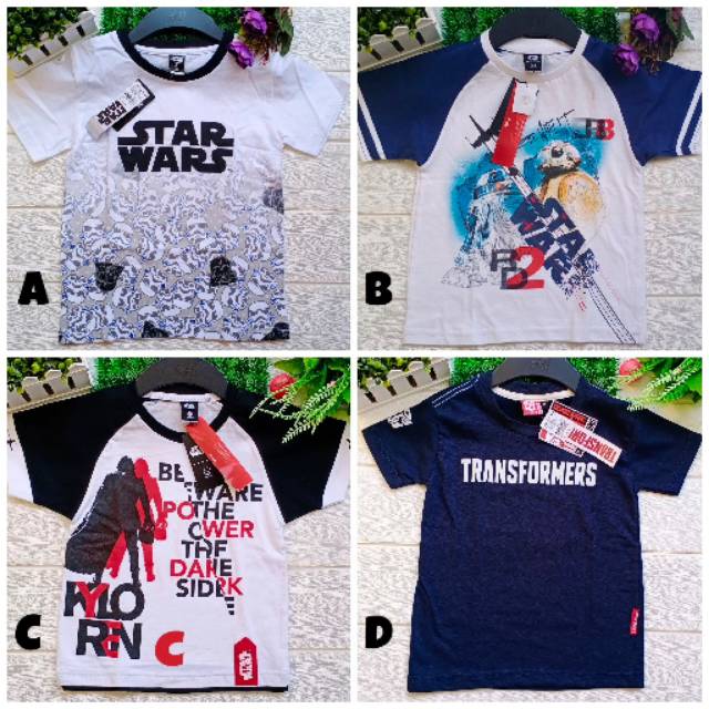  KAOS  STAR WARS MURAH  ORIGINAL KAOS  ANAK  COWOK MATAHARI 