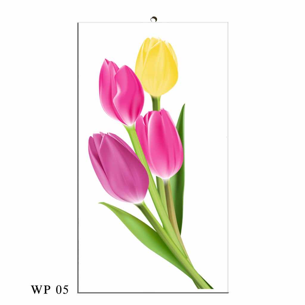 Hiasan Dinding Walldecor Pajangan Dinding Shabby Chic Tulip Wp 05