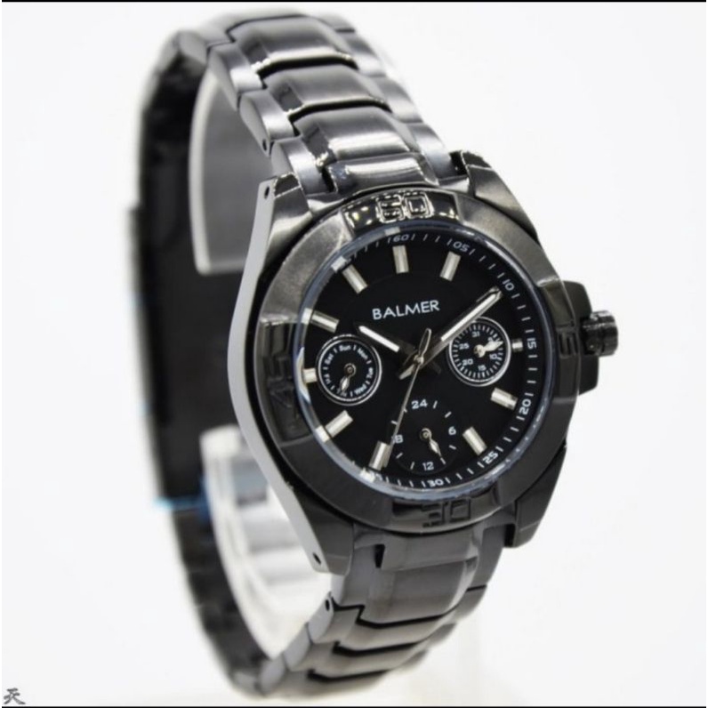 JAM TANGAN WANITA BALMER 7928 FULL BLACK ORIGINAL GARANSI RESMI