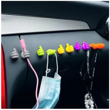 Klip Holder Kabel USB Bentuk Jempol Tangan Kreatif