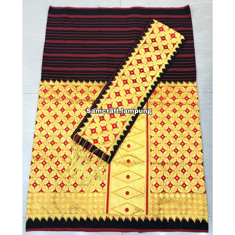 Tapis lampung tenun bordir