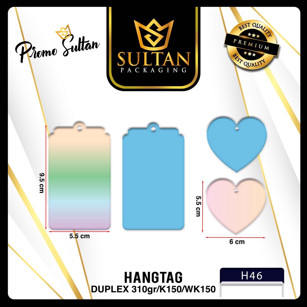 

Hangtag|Polos|Murah|Label|Premium|Aksesoris Packaging|H46