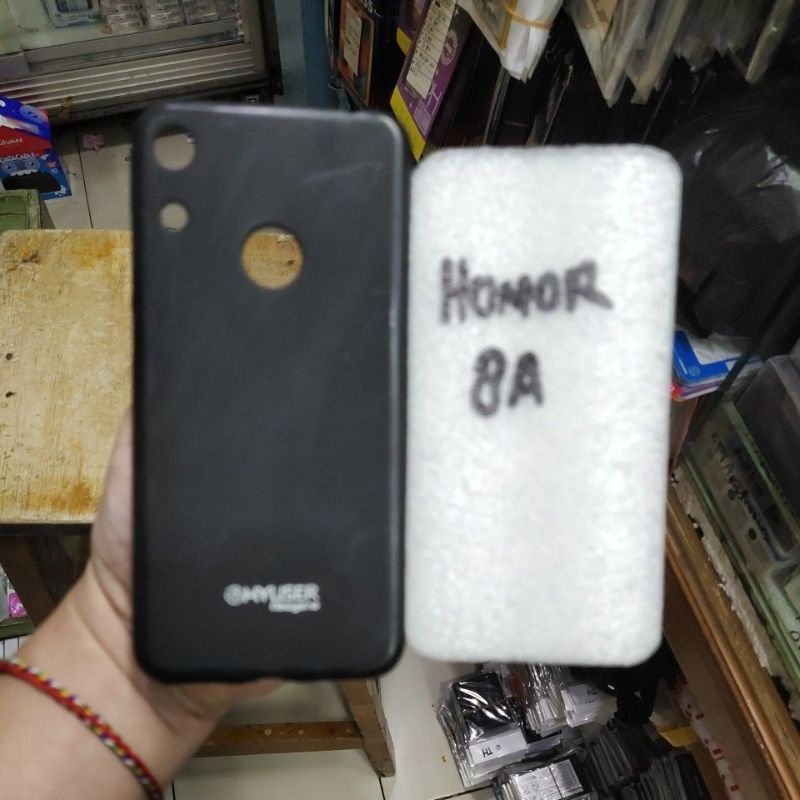 HUAWEI HONOR 8A , NOVA 5T , HONOR 9i Silikon karet hitam softcase murah meriah