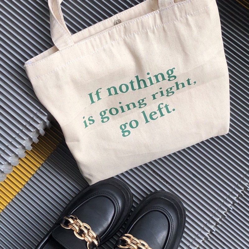 Go Left ToteBag | WhatInside.Ltd