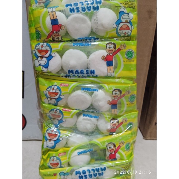 marsmellow Doraemon Bulat isi 20 pcs/pak