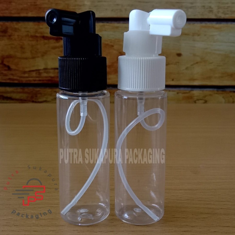 Botol spray 50ml/Botol plastik 50ml clear tutup spray