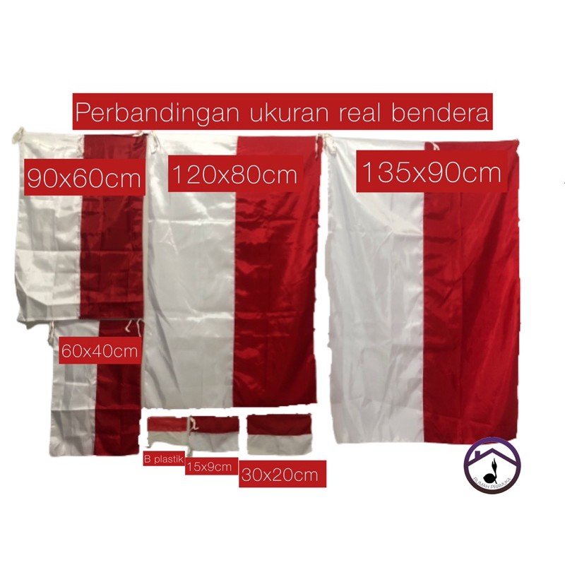 BIJIAN 80x120cm bendera Indonesia - bendera merah-putih - bemdera Agustusan - bendera kemerdekaan