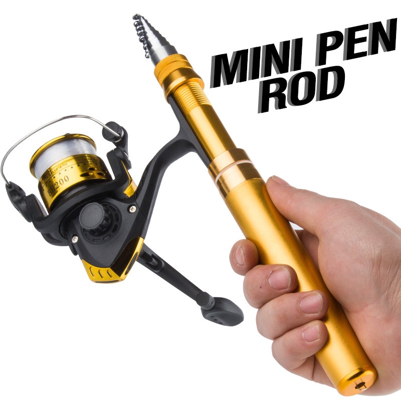 Kit Pen Shape Joran Pancing Fiber Pen Rod Mini Fishing Pole Joran Casting Joran Pancing Murah Ril Pancing Joran Pancing Carbon Joran Pancing Rill Pancing Folded Rod Rell Pancing Alat Pancing Joran Pancing Set