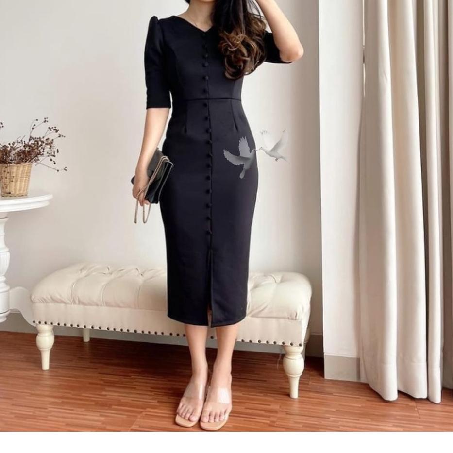 Big Sale - Dress Scuba Wanita Hany / Dress Scuba Wanita / Bisa  ~