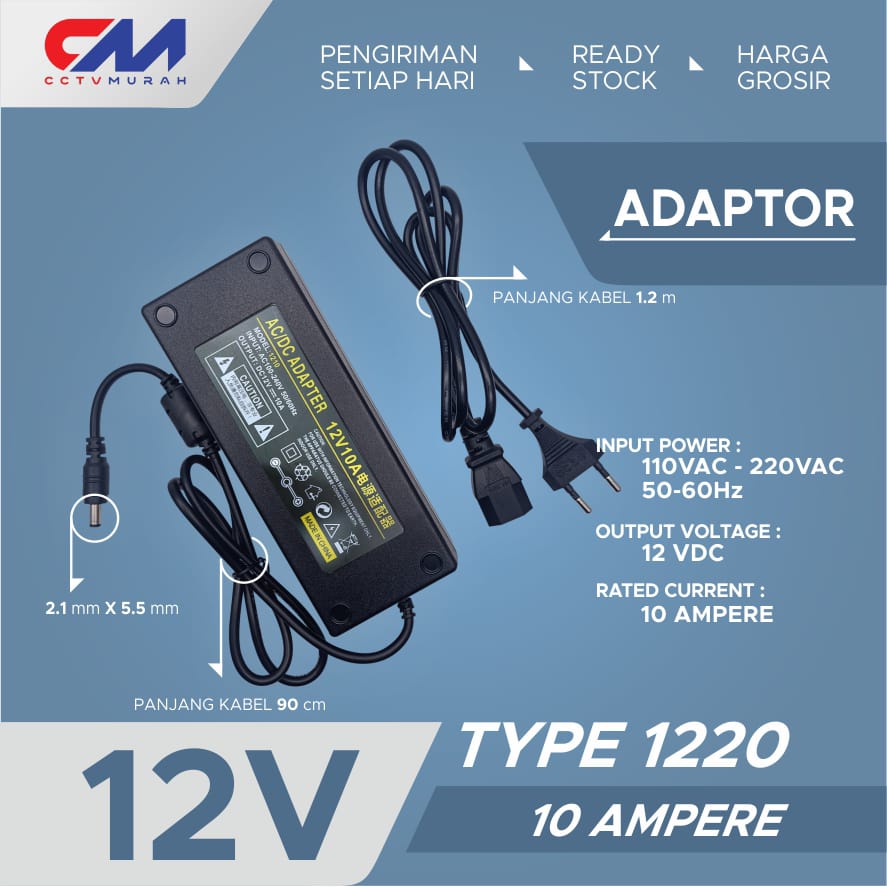 ADAPTOR 12V 10A REAL