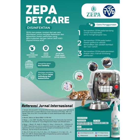 Zepa DISINFECTANT pet care 250ML