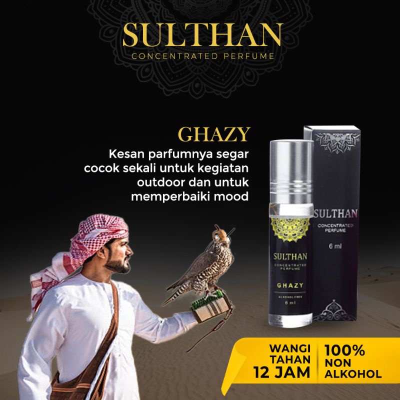 SULTAN SULTHAN PARFUM PRIA ORIGINAL ARAB NON ALKOHOL TAHAN LAMA