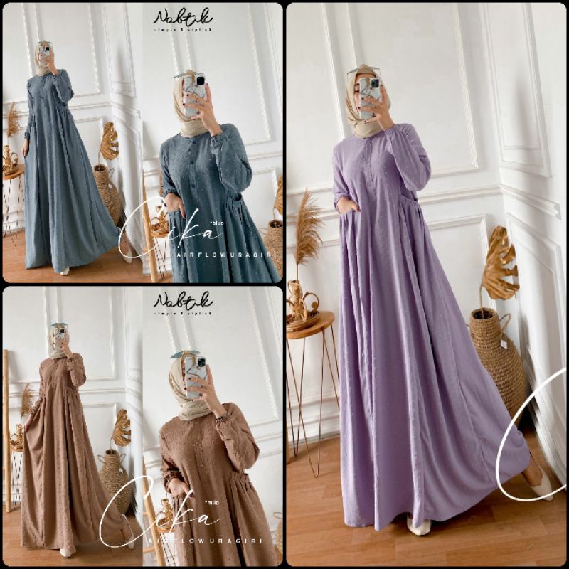 GAMIS LONG DRESS CANTIK BEST SELLER  MUSLIMAH SYARI TERBARU KEKINIAN 2021 2022 || BUSANA MUSLIM IBU 