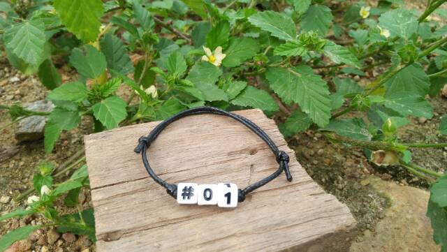 GELANG ANGKA PUTIH MURAH BISA COUPLE