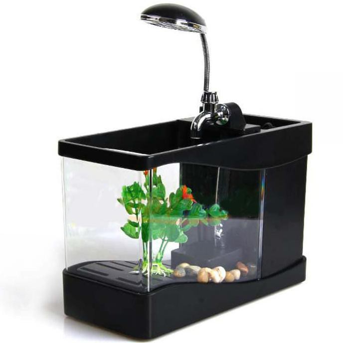Aquarium Mini USB Lileng-918 Akuarium Ikan Akuarium Portable