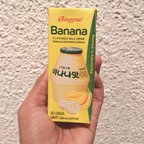 

SUSU UHT BINGGRAE BANANA FLAVORED MILK DRINK 200ml Korea's Favorite