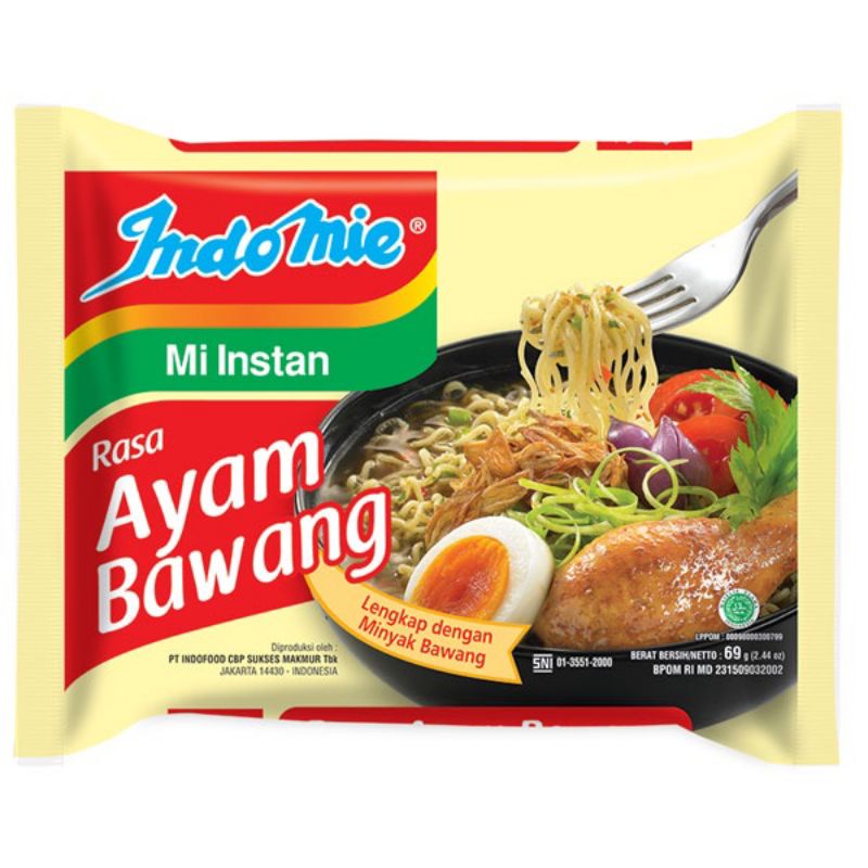 

Indomie Mie Instan Rasa Ayam Bawang 69gr