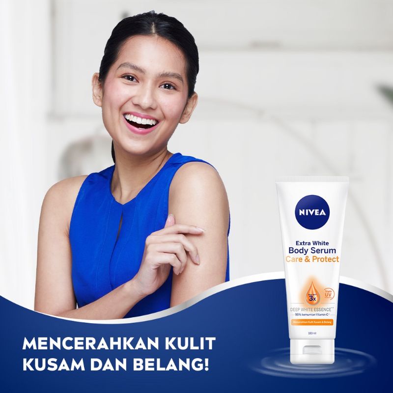 Nivea Body Serum Extra White Day &amp; Night - Care &amp; Protect + Night Nourish