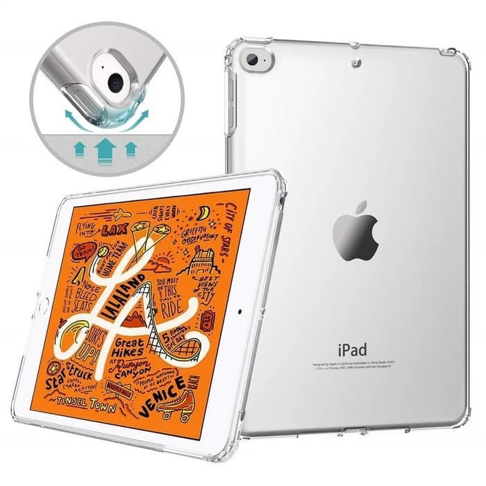 IPAD PRO 9.7 inc/IPAD PRO 10.5inc CASE ANTICRACK ACRYLIC HARD FUZE CLEAR TRANSPARAN