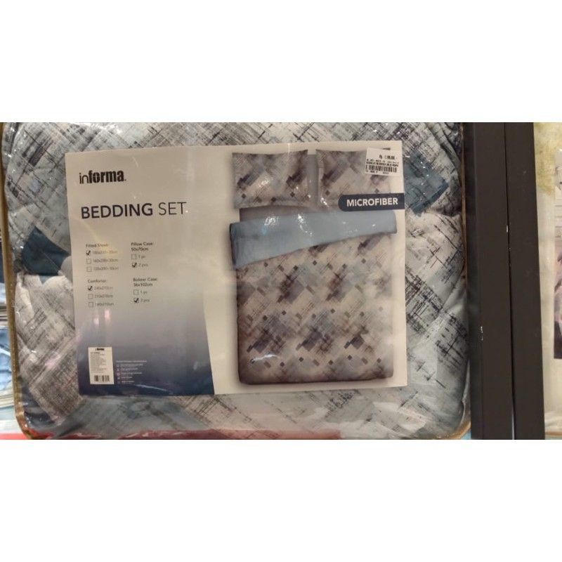BEDDING SET INFORMA MICROFIBER / BEDCOVER SET INFORMA