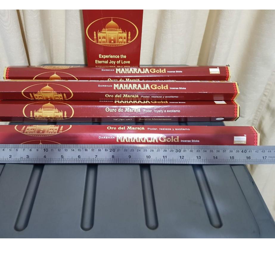 ❄ Dupa Hio Maharaja Gold Hexa Long Panjang Besar ( Hio Dupa Handmade di India ) By Darshan India ◙