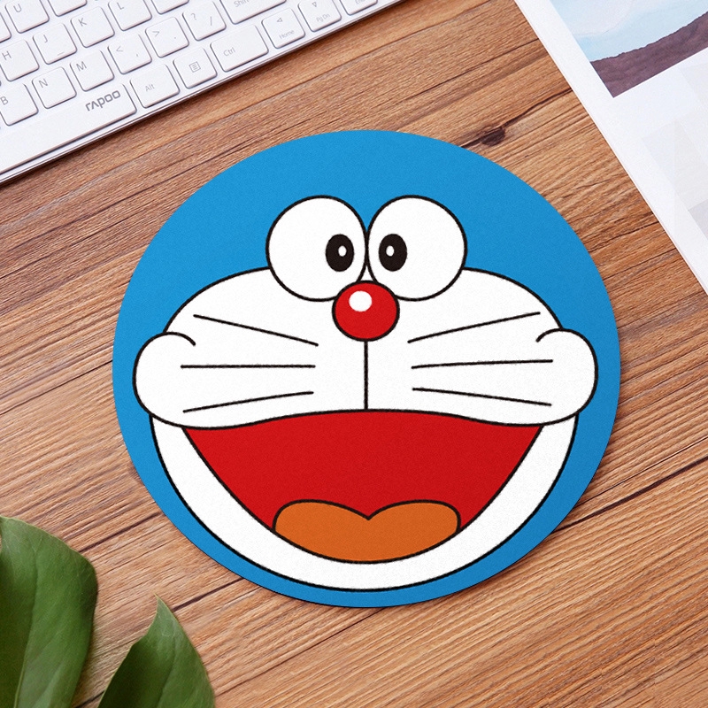 Cartoon Animal figure Mouse Pad Round Rubber Anti-slip Office Mice Pad 20X20 cm