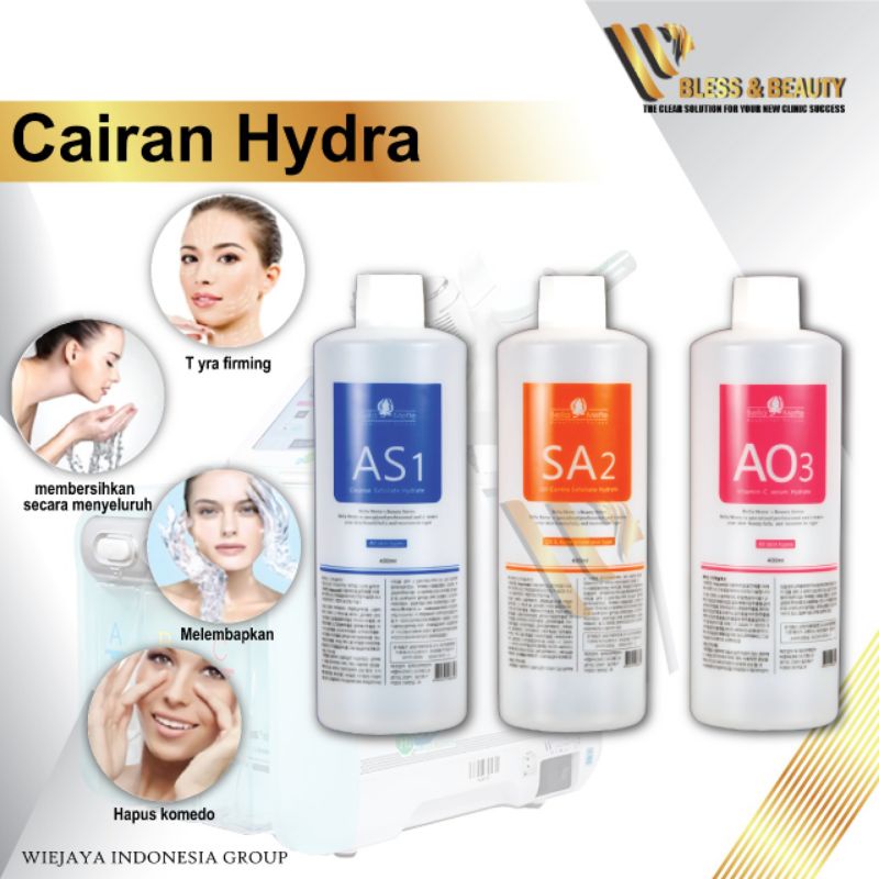 Serum Hydra Peel Cairan Hydrapeel Facial Termurah AS1 AO3 SA2 Oxygen Spray Dermabrasion Original 400ml