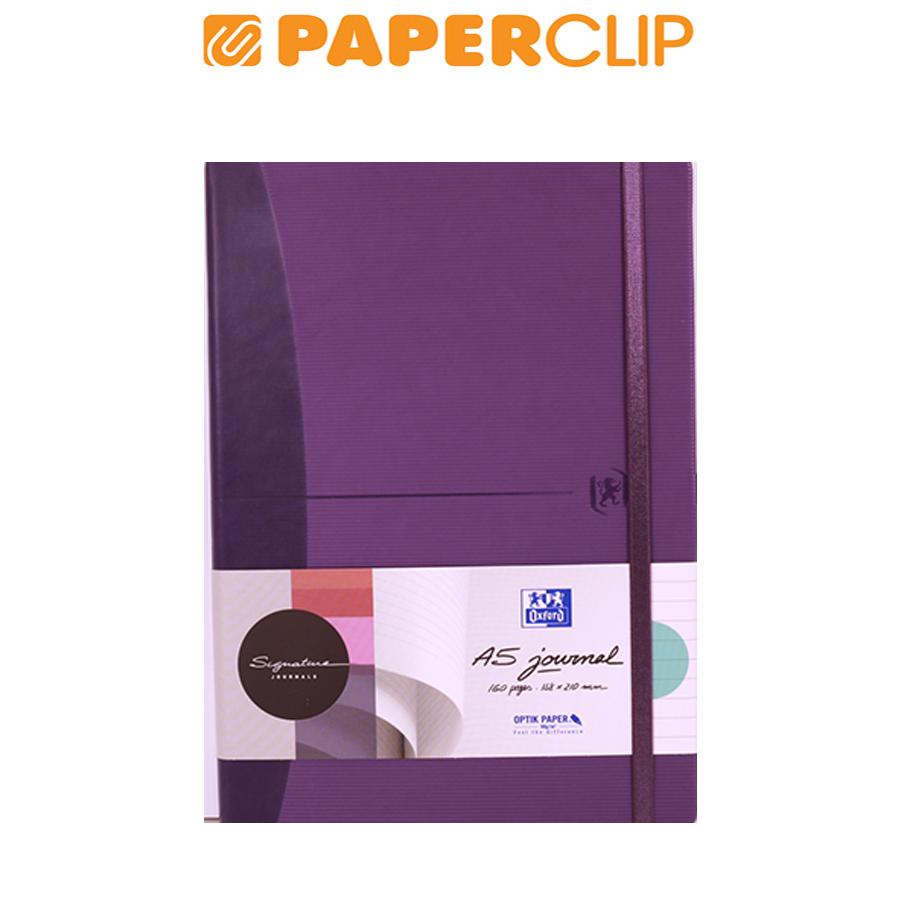 

NOTEBOOK A5 OXFORD SIGNATURE HARD COVER 80 GRAPE