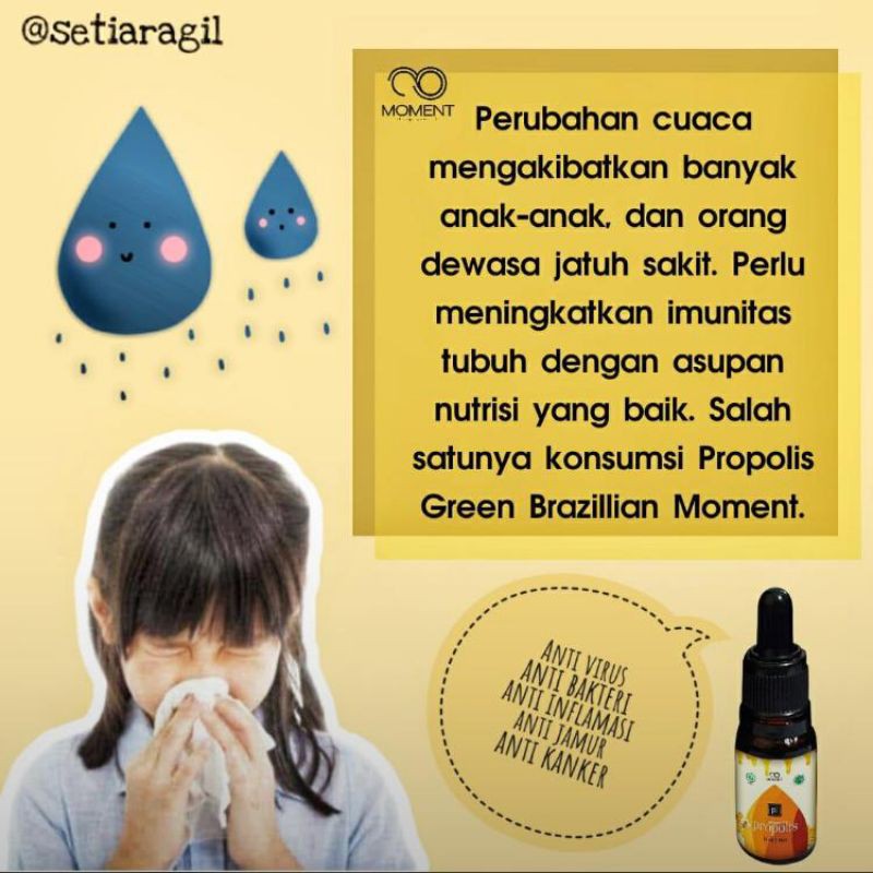 propolis moment original tetes 1 box isi 2 botol @8ml daya tahan tubuh