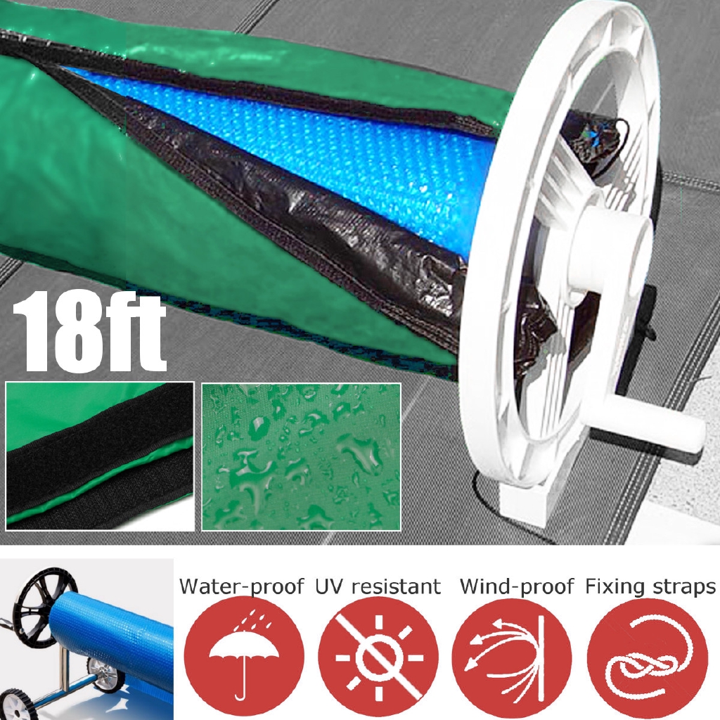 18 Green Solar Blanket Winter Cover For Swimming Pool Solar Roller Reel Shopee Indonesia