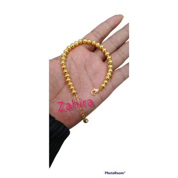 GELANG TANGAN WANITA MOTIF BOLA BOLA TITANIUM