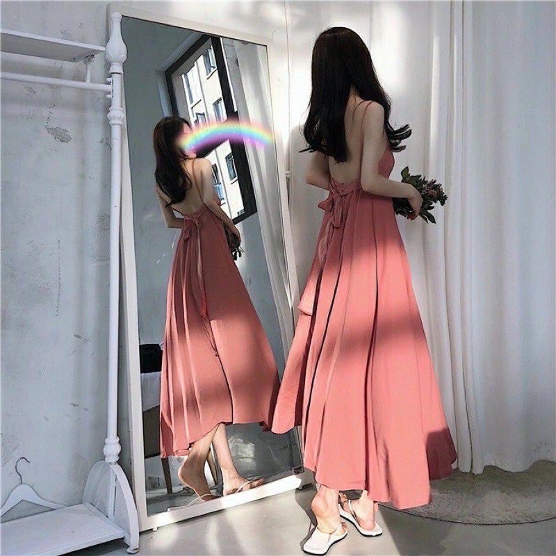 H7 D5/258 Korean backless dress / dress pantai / long dress / maxi dress