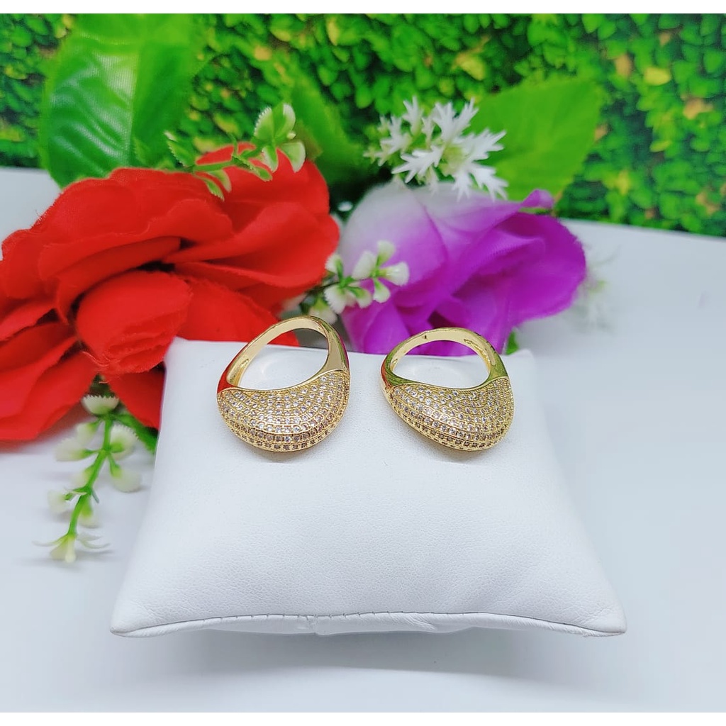 Cincin xuping permata lapis emas perhiasan fashion 0355,0356