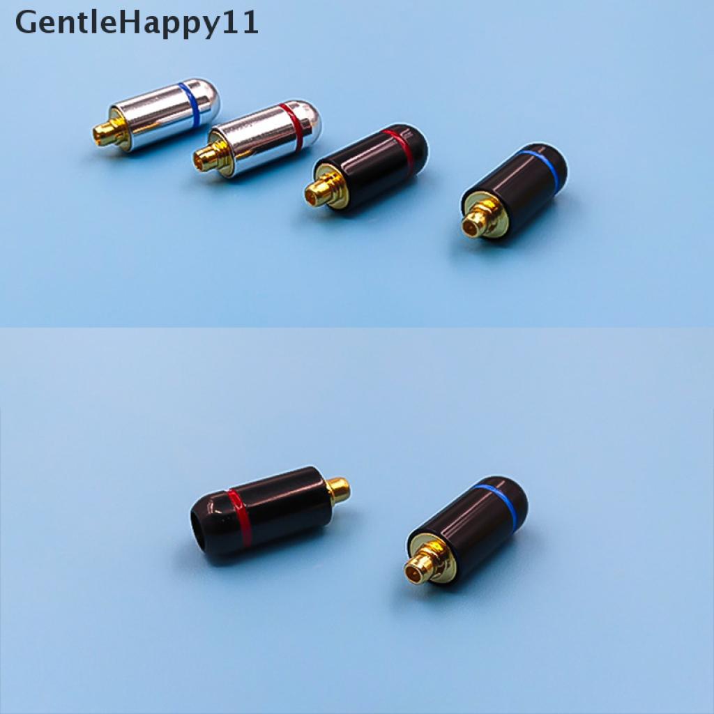 Gentlehappy 2pcs Konektor MMCX Lapis Emas Untuk Shure MMCX