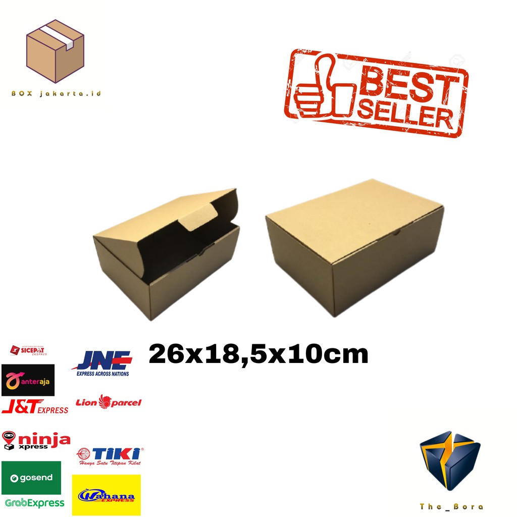

KARDUS KARTON BOX DIE CUT Kardus uk. 26x18,5x10 cm.... box karton model pizza U/ aksesoris-dll